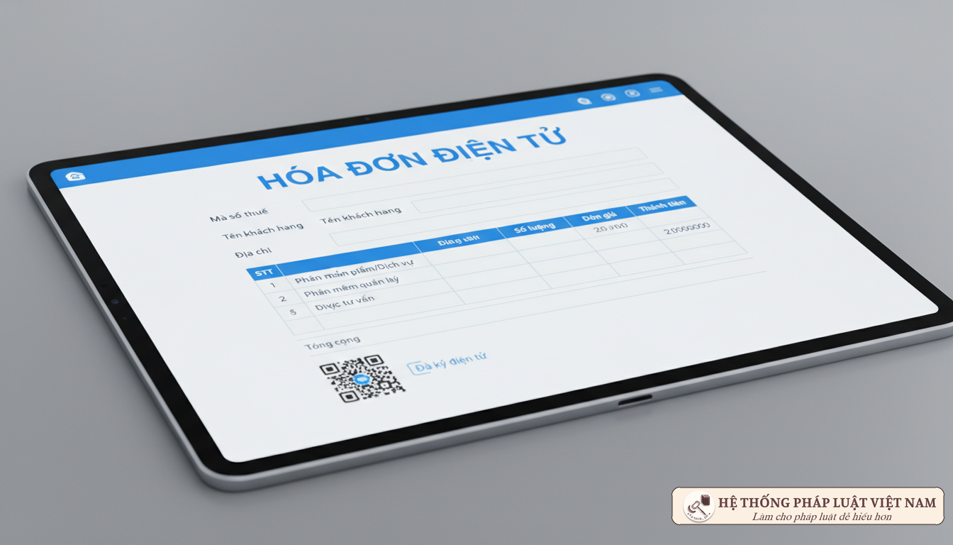 Mô phỏng hóa đơn điện tử thiếu thông tin vẫn hợp lệ