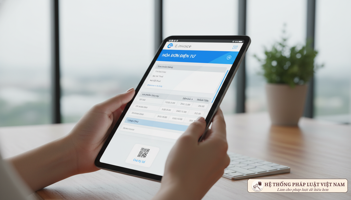 Giao diện hóa đơn điện tử hiện đại