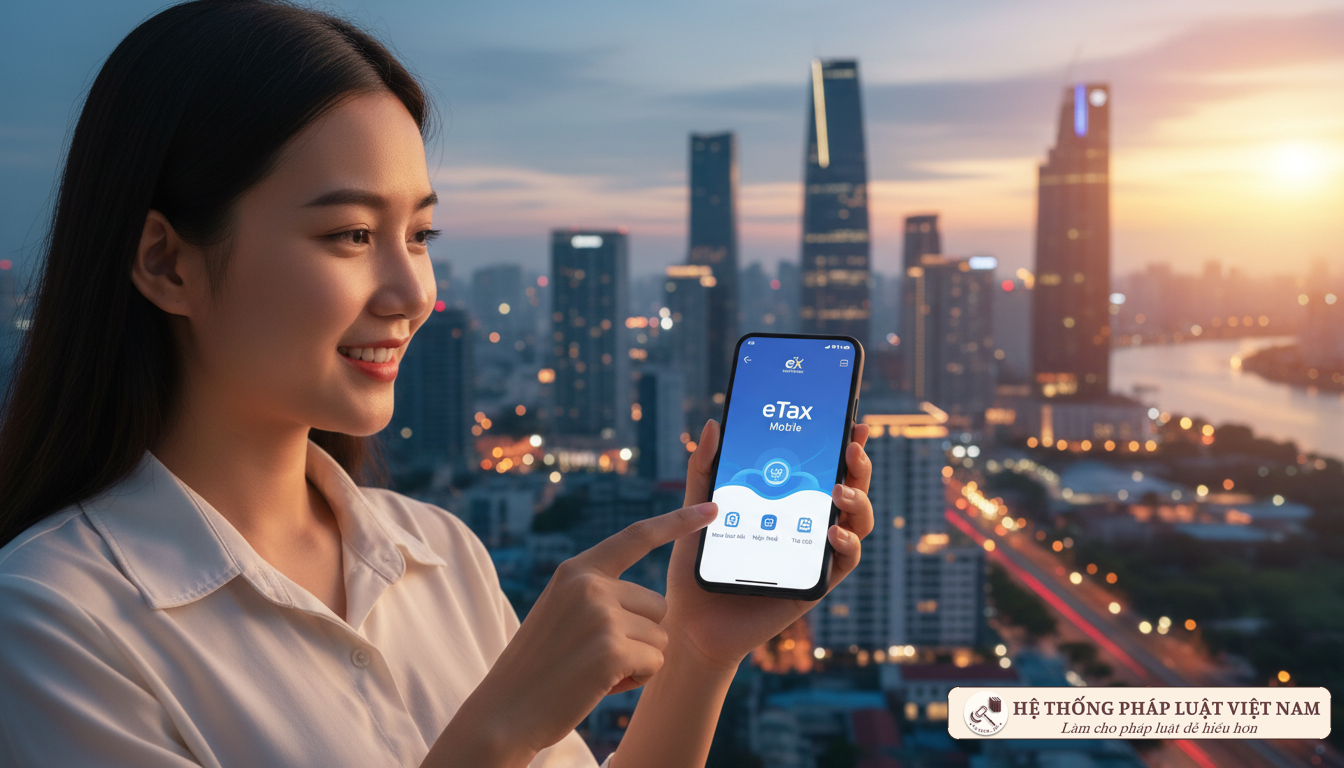 Hoàn thuế TNCN qua eTax Mobile Người dân sử dụng ứng dụng eTax Mobile để hoàn thuế