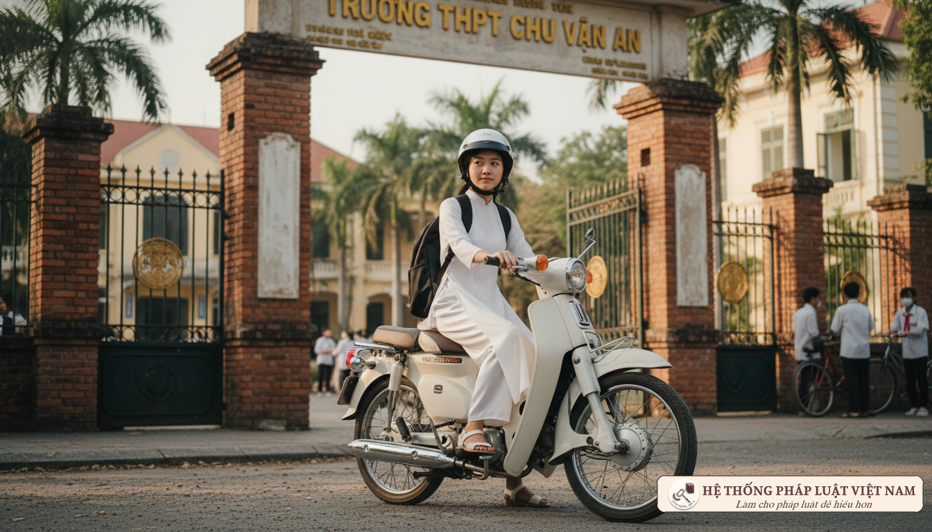 Học sinh đi xe máy: Bao nhiêu phân khối là đúng luật để không bị phạt?
