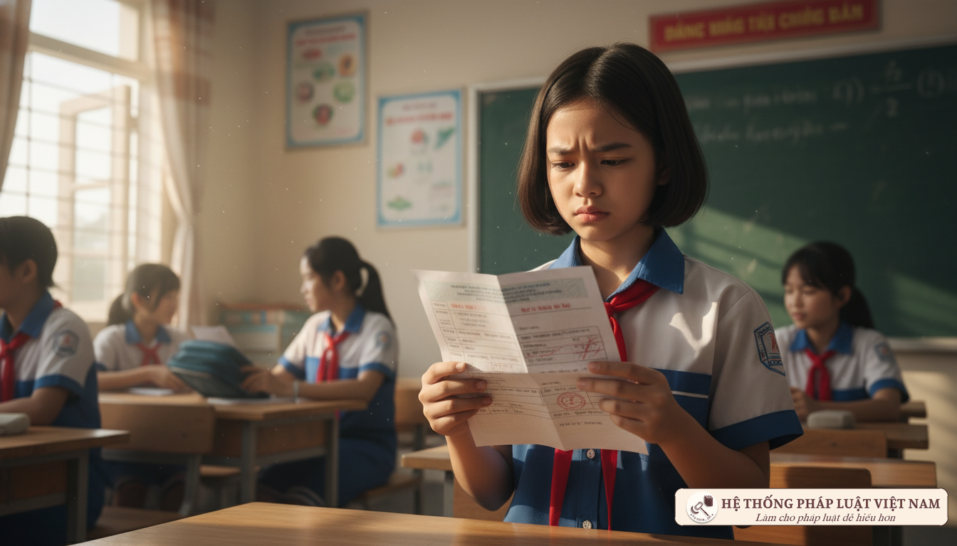 Học sinh THCS có môn &quot;Chưa đạt&quot; thì xếp loại học tập cả năm thế nào?
