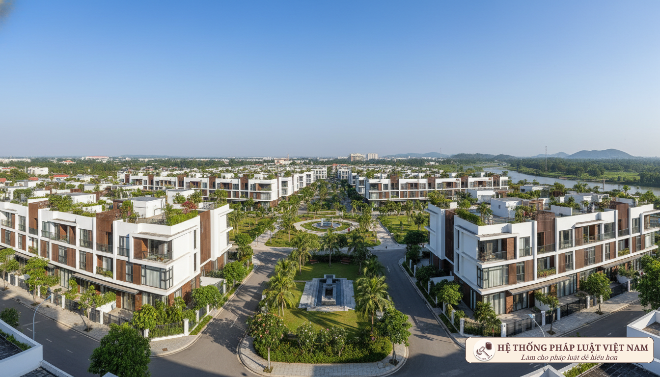 Diện tích đất tính thuế phi nông nghiệp Khu dân cư hiện đại tại Việt Nam