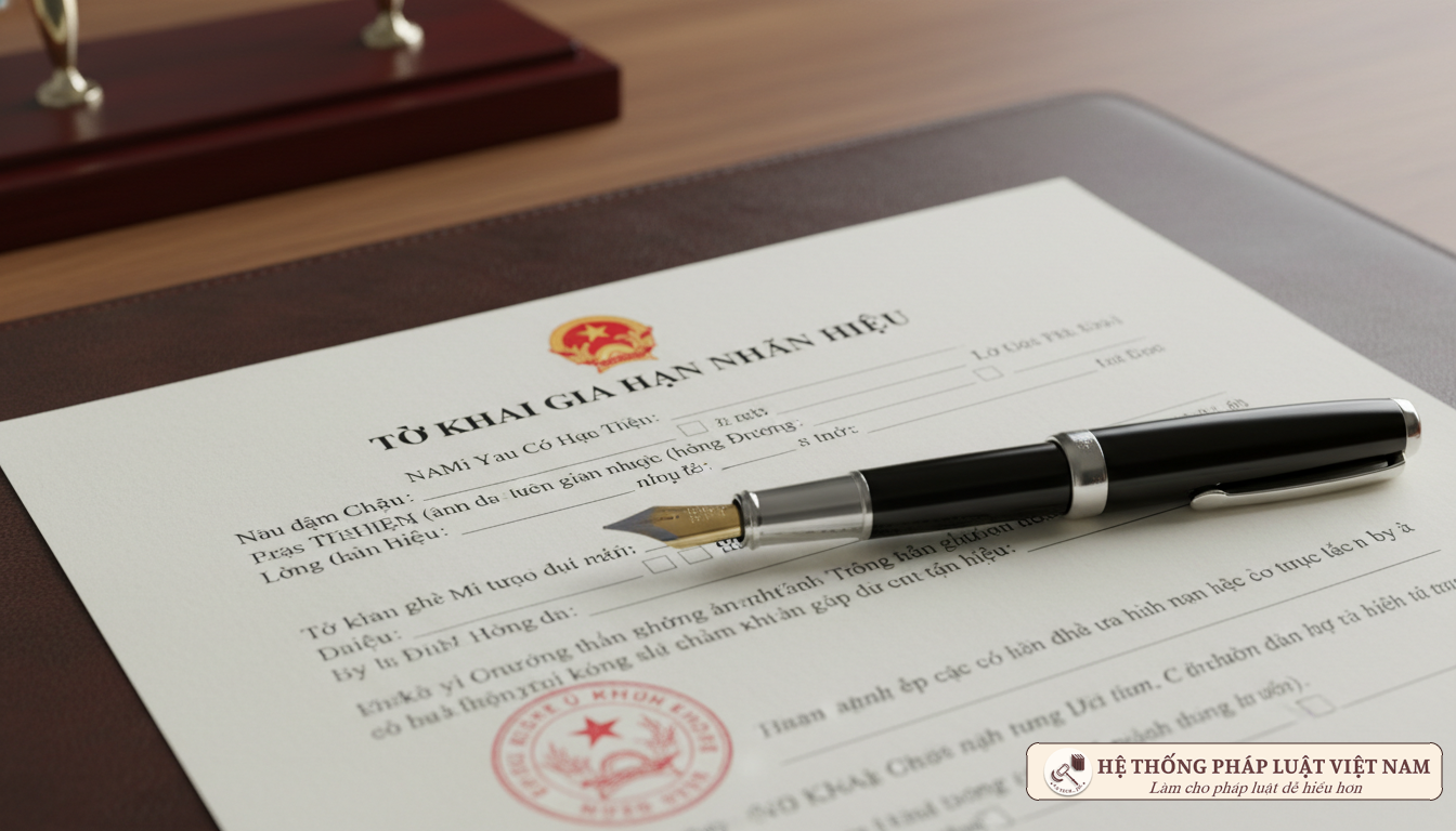 Mẫu tờ khai gia hạn nhãn hiệu