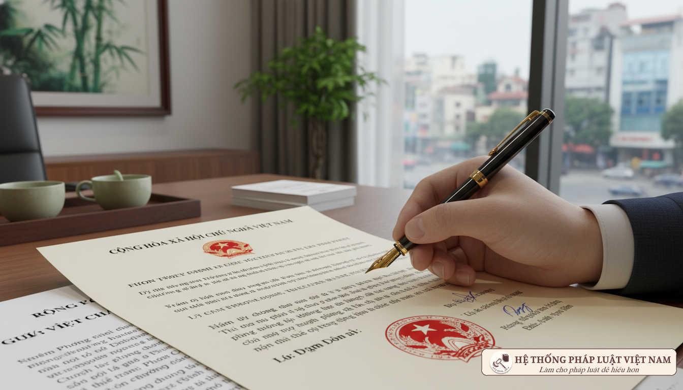 Thủ tục ký tên trên danh sách cổ đông Ký kết hồ sơ pháp lý doanh nghiệp