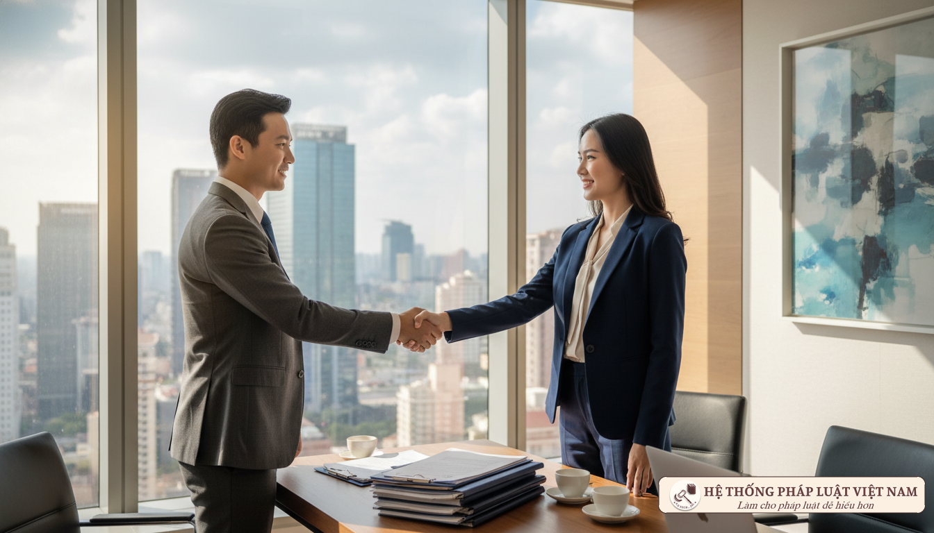 Thành viên công ty hợp danh thảo luận hồ sơ