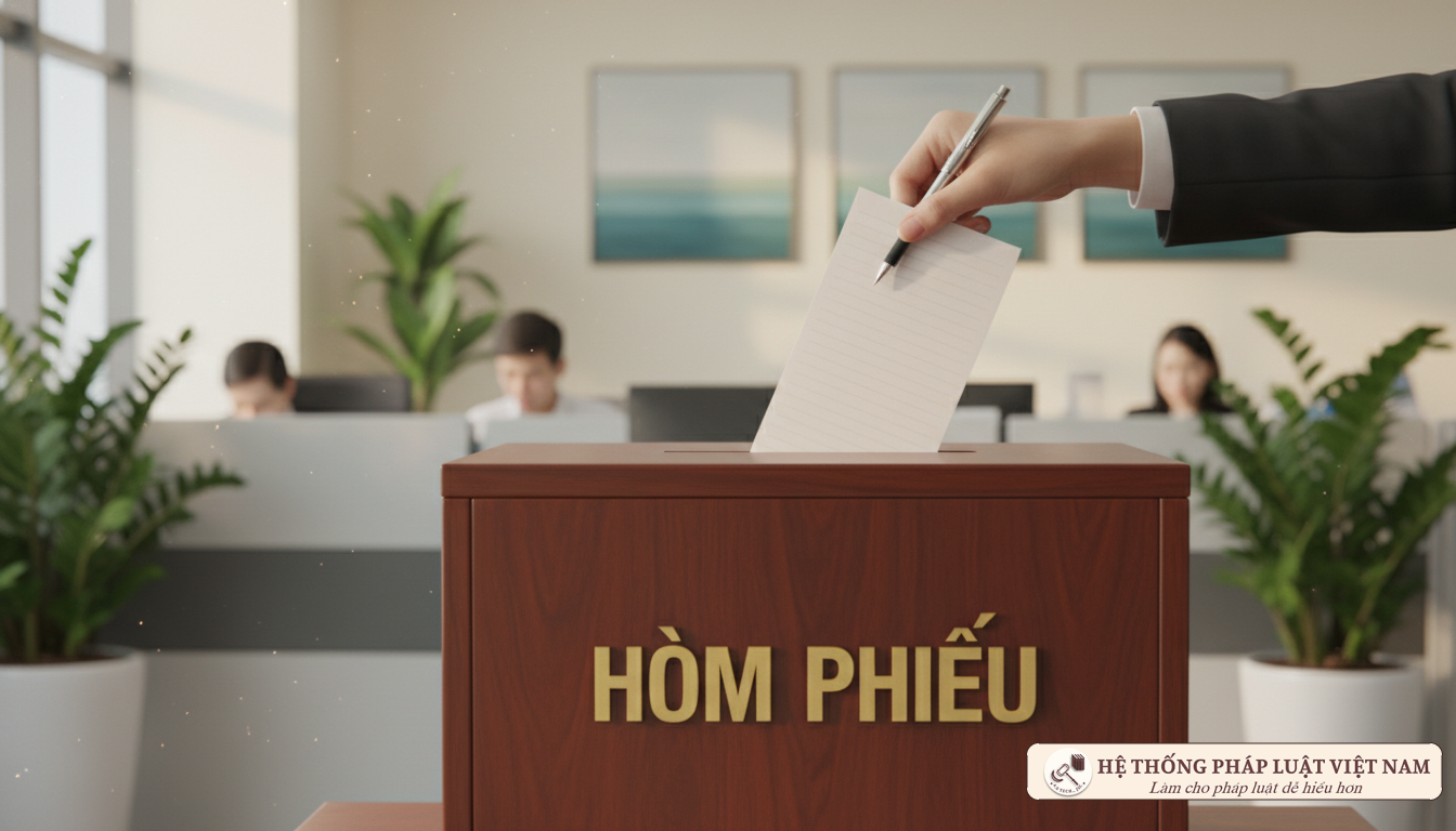 Hòm phiếu bầu cử công đoàn