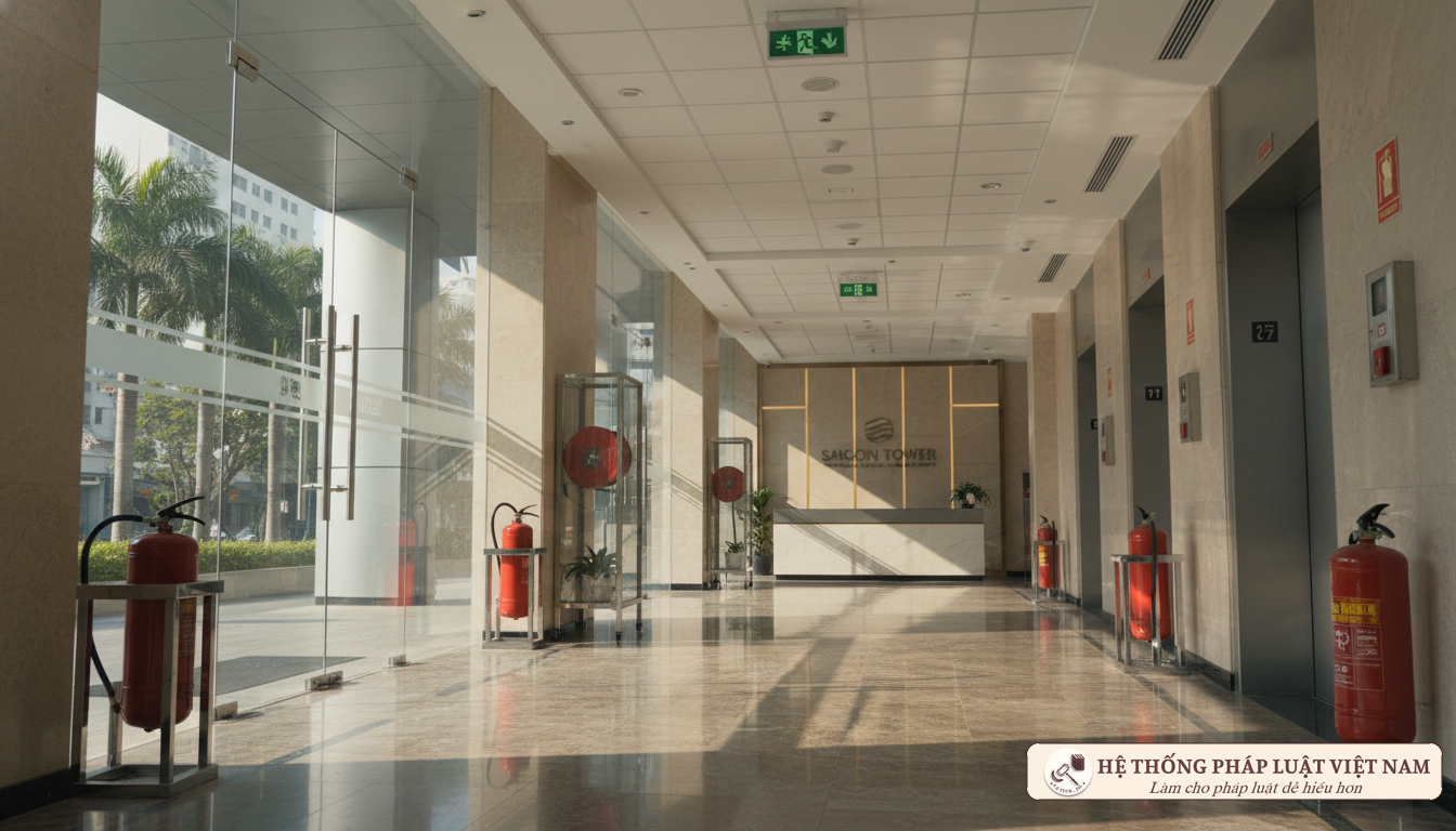 Văn phòng công ty hợp danh trang bị thiết bị PCCC hiện đại 2020
