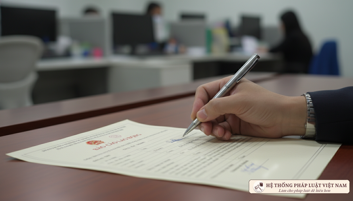 Hồ sơ báo cáo tình hình sử dụng lao động