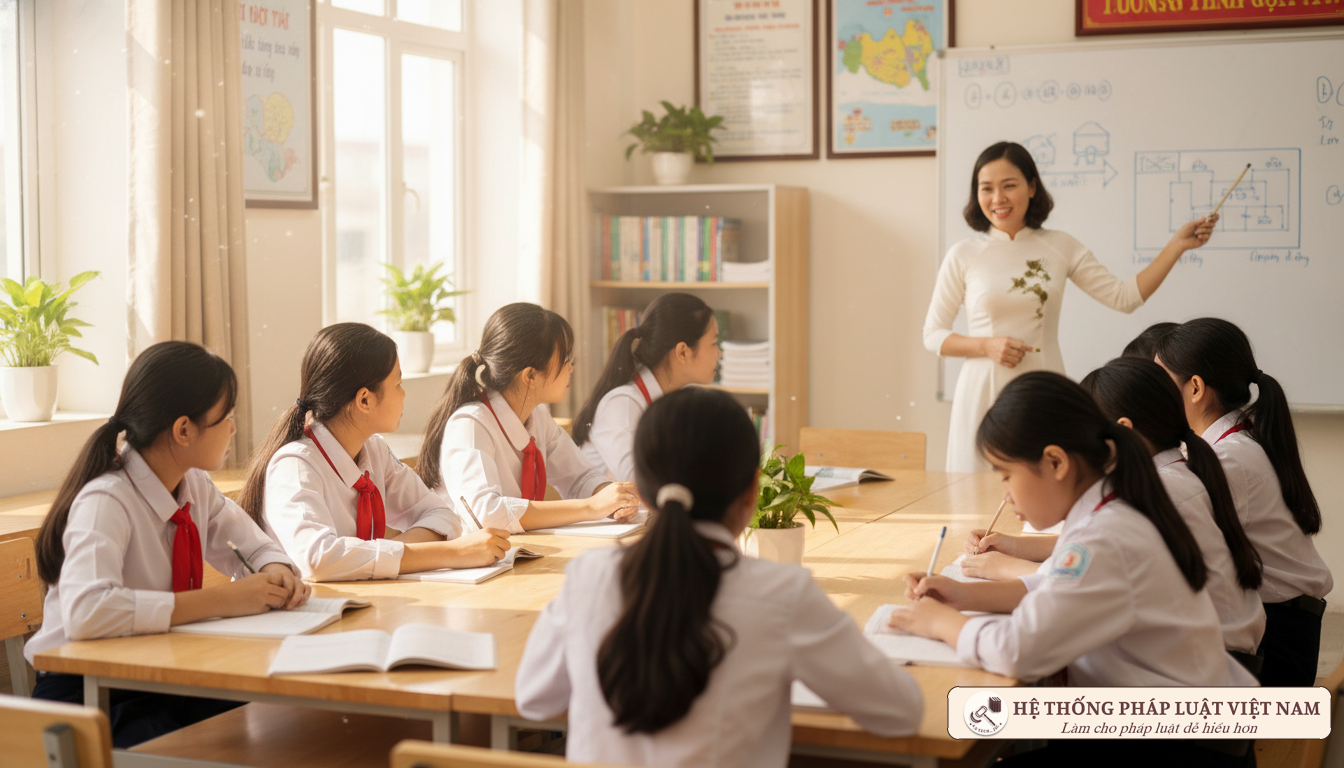Học sinh tham gia lớp học thêm bồi dưỡng kiến thức