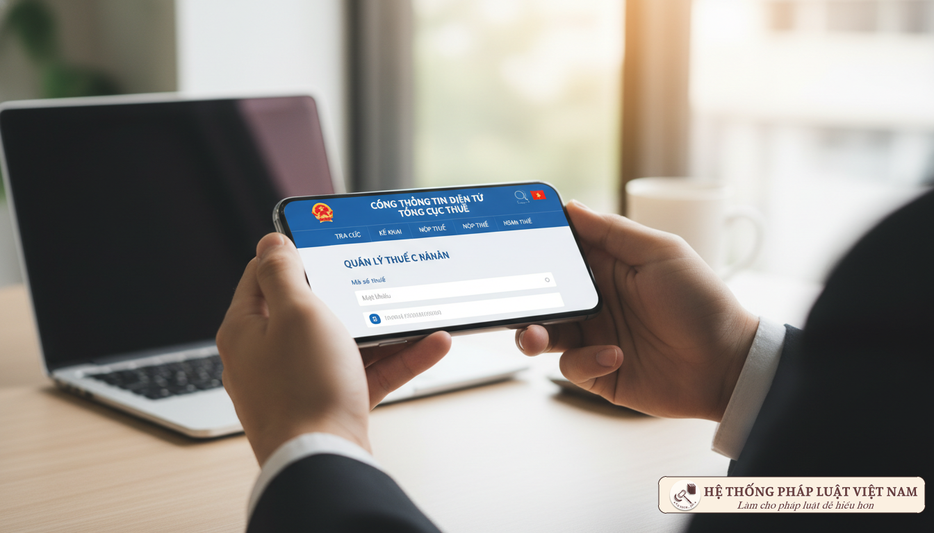 Kê khai thuế TNCN online qua điện thoại