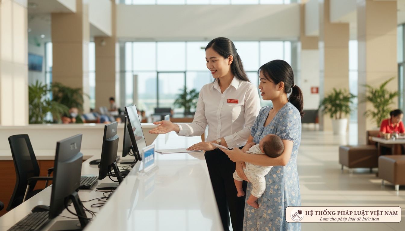 Cán bộ tư pháp hướng dẫn khai sinh