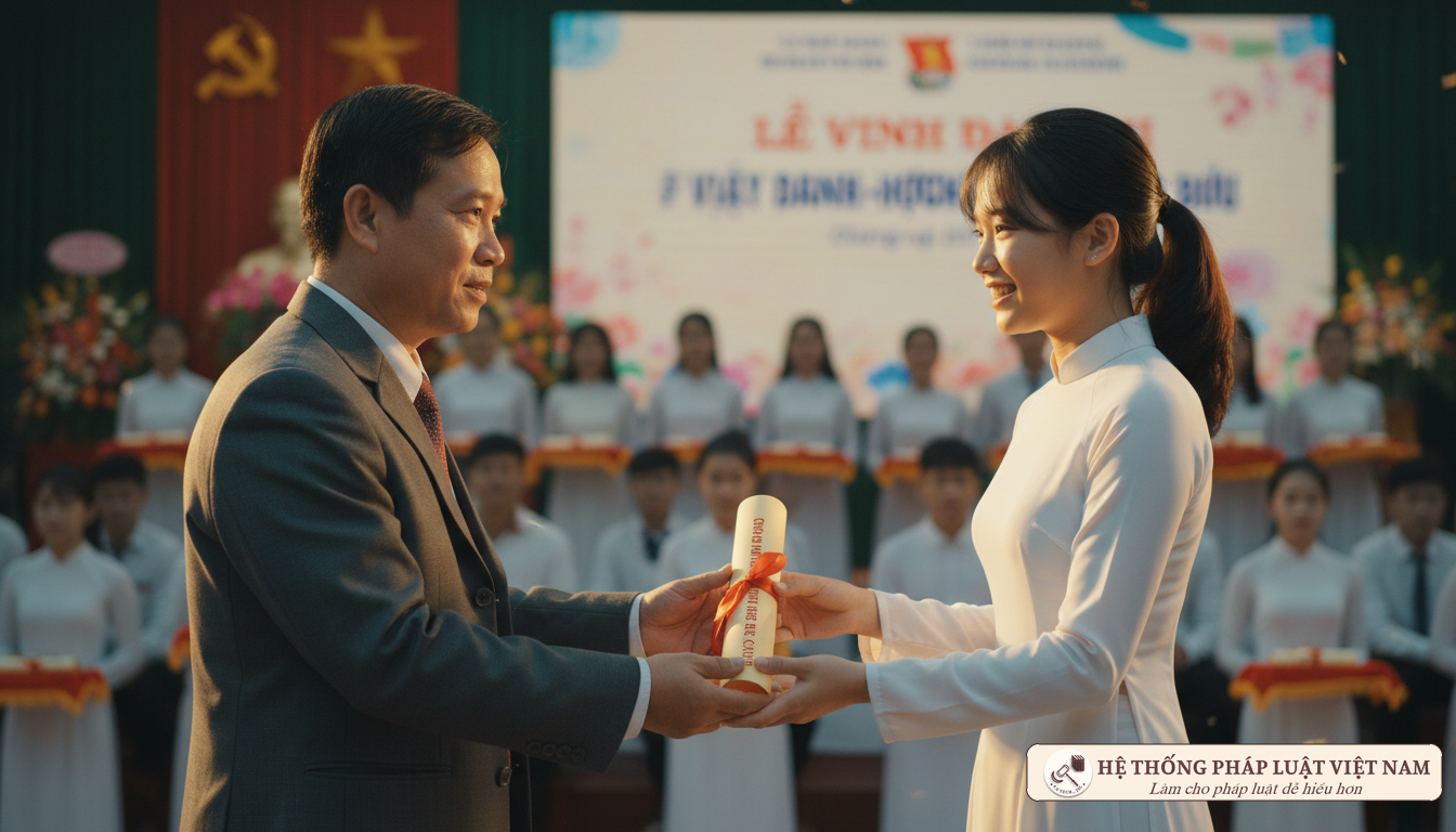 Lễ tuyên dương học sinh xuất sắc