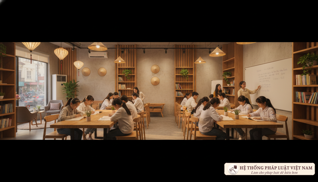Lớp học dạy thêm ngoài nhà trường