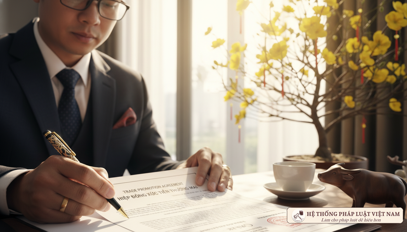 Ký kết văn bản pháp lý về xúc tiến thương mại