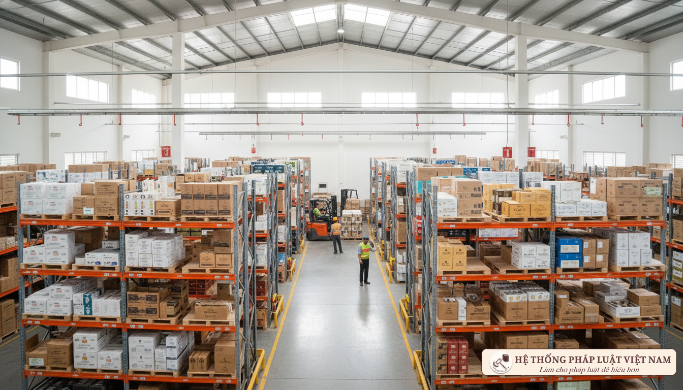 Kho hàng rượu đạt chuẩn an toàn và phòng cháy chữa cháy