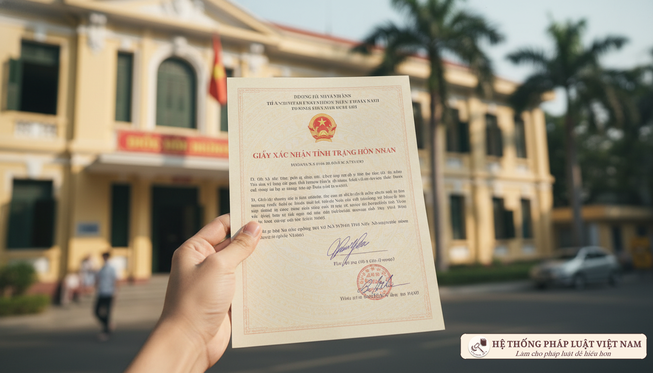 Giấy xác nhận tình trạng hôn nhân trong hồ sơ đất đai