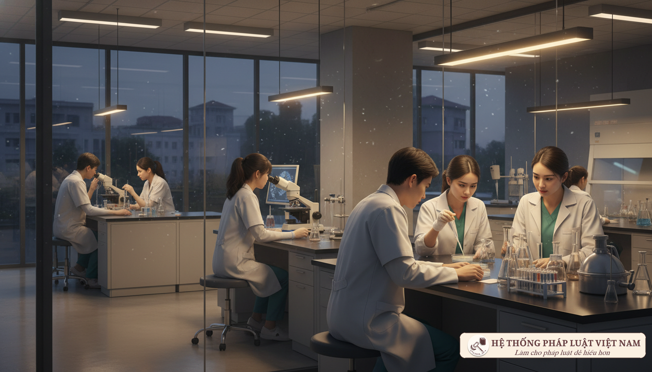 Sinh viên y khoa Việt Nam nghiên cứu trong phòng thí nghiệm