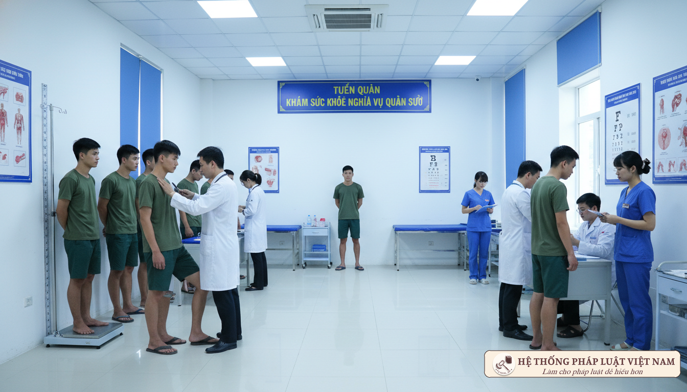 Khám sức khỏe nghĩa vụ quân sự