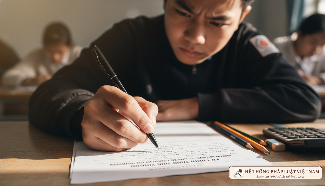 Thí sinh làm bài thi tốt nghiệp THPT