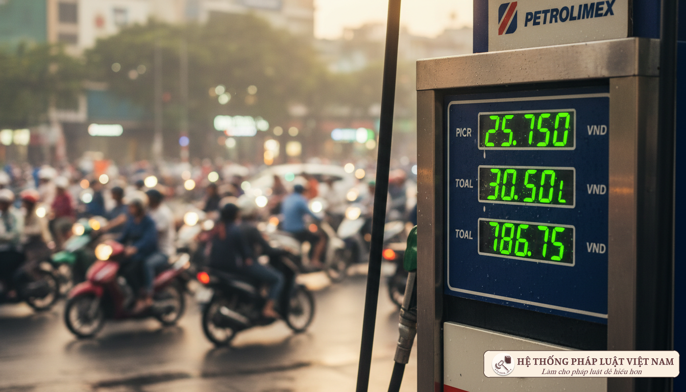 Bảng giá xăng dầu tại trụ bơm