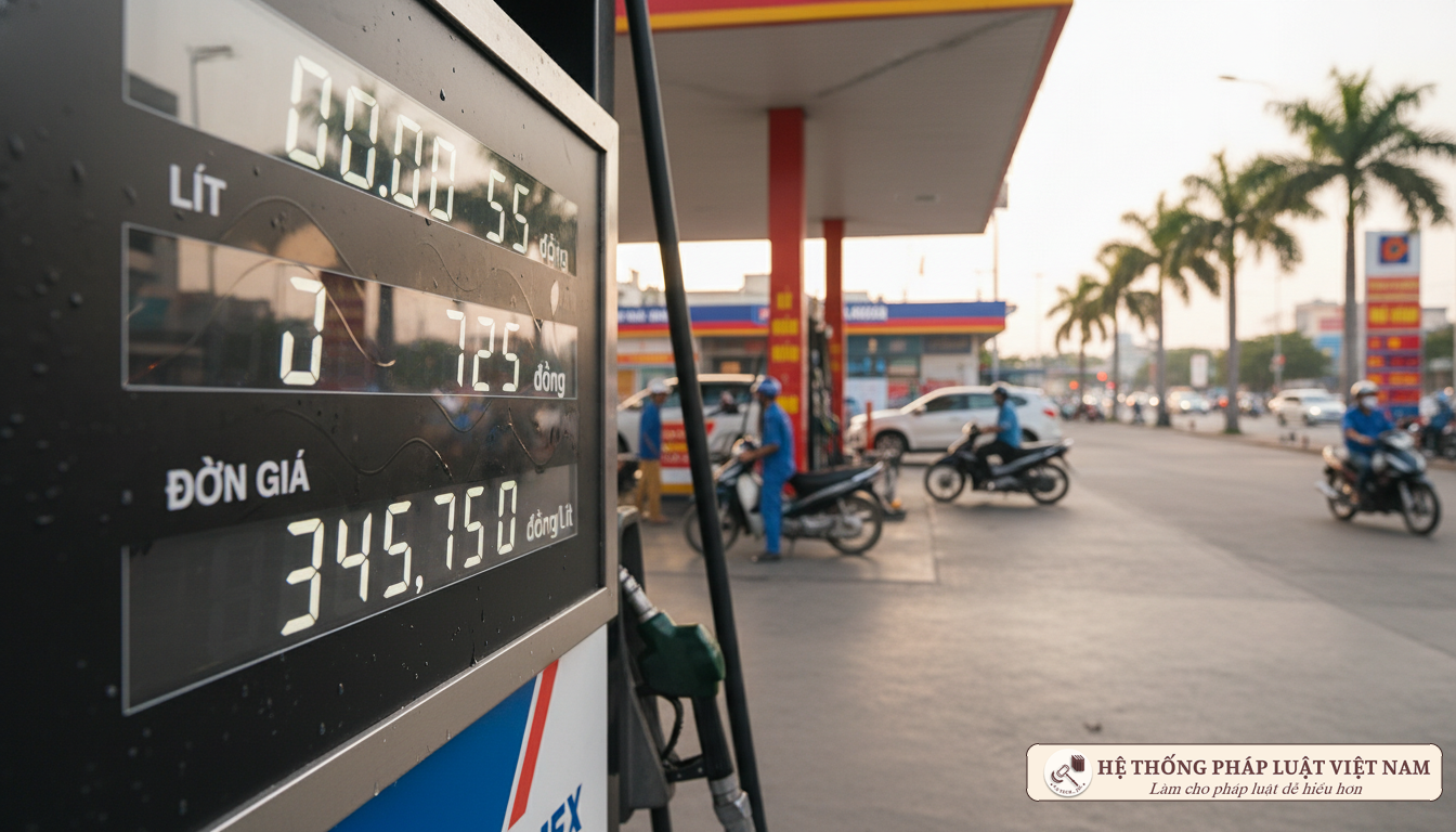 Cận cảnh vòi bơm xăng dầu