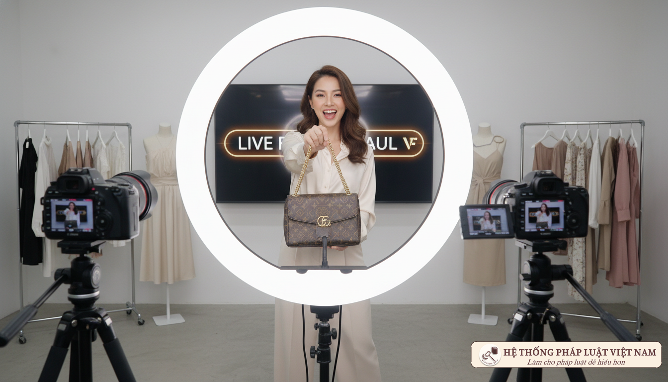 Hoạt động livestream bán hàng trên nền tảng số