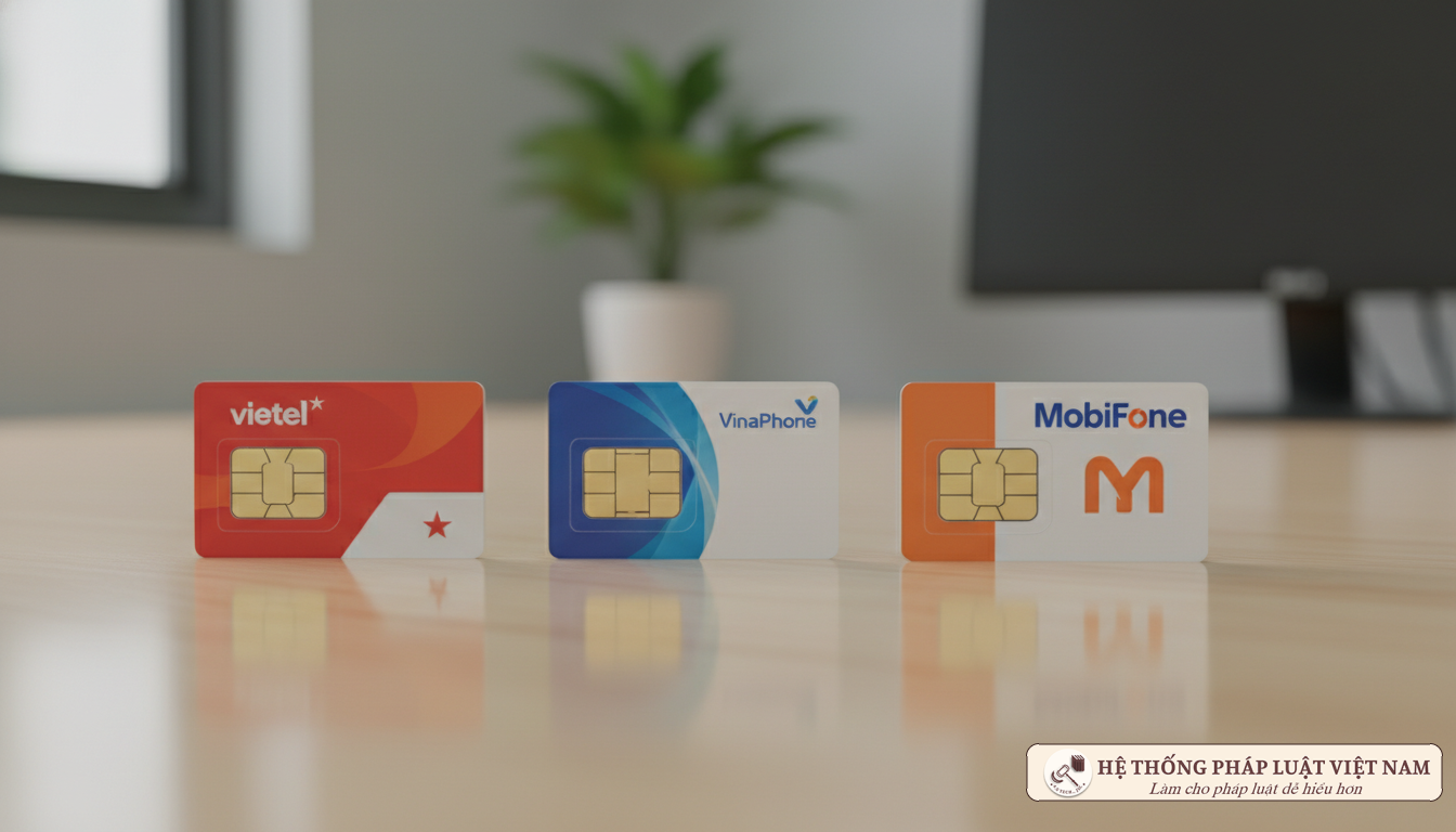 Các thẻ SIM của nhà mạng Việt Nam