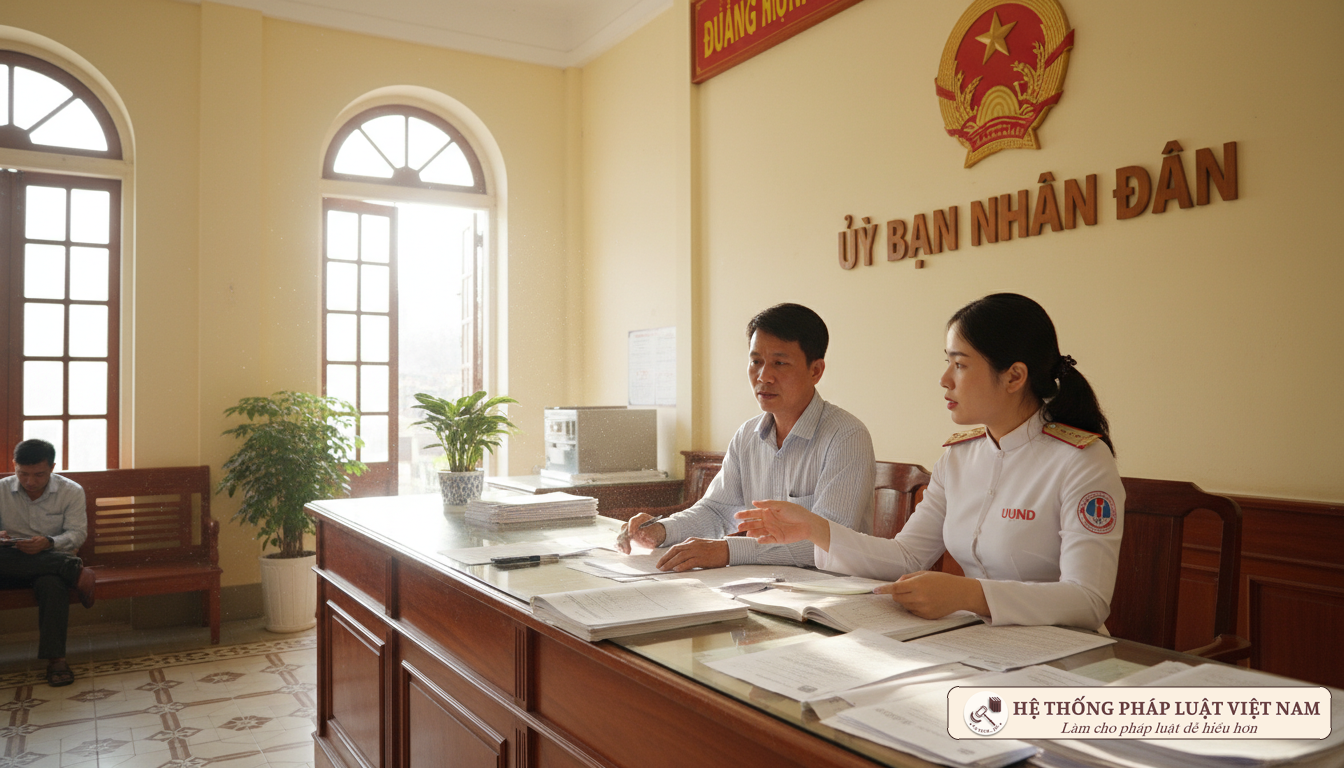 Tư vấn thủ tục hành chính tại UBND xã phường