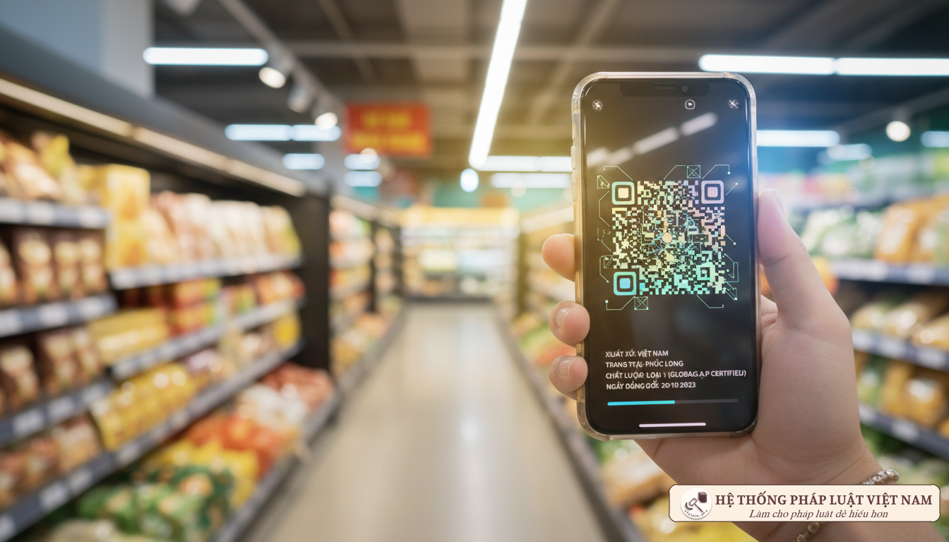 Quét mã QR truy xuất nguồn gốc sản phẩm