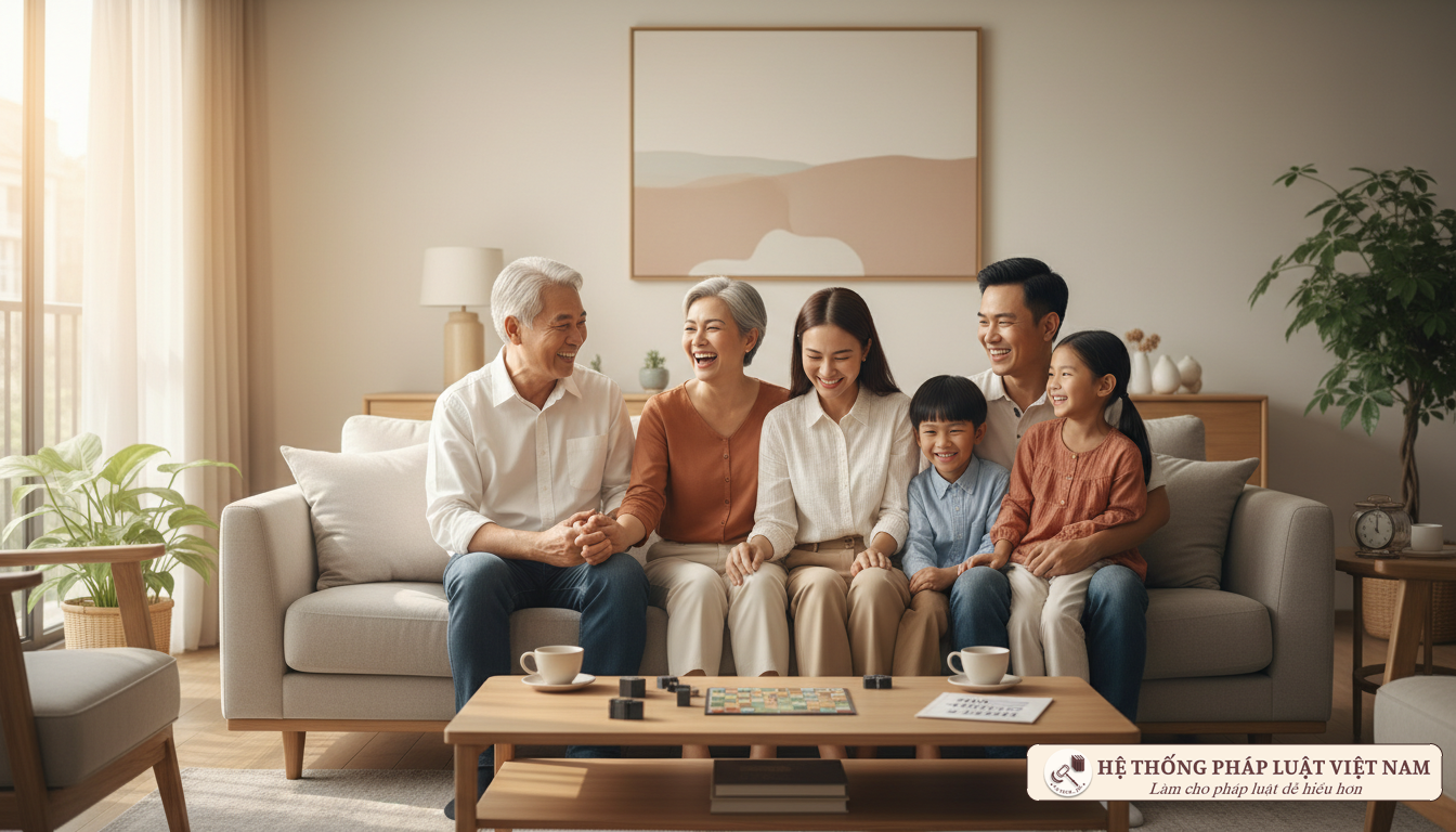 Gia đình Việt Nam hạnh phúc