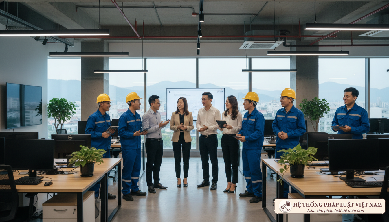 Người lao động tại Đà Nẵng thảo luận về lương và hợp đồng lao động