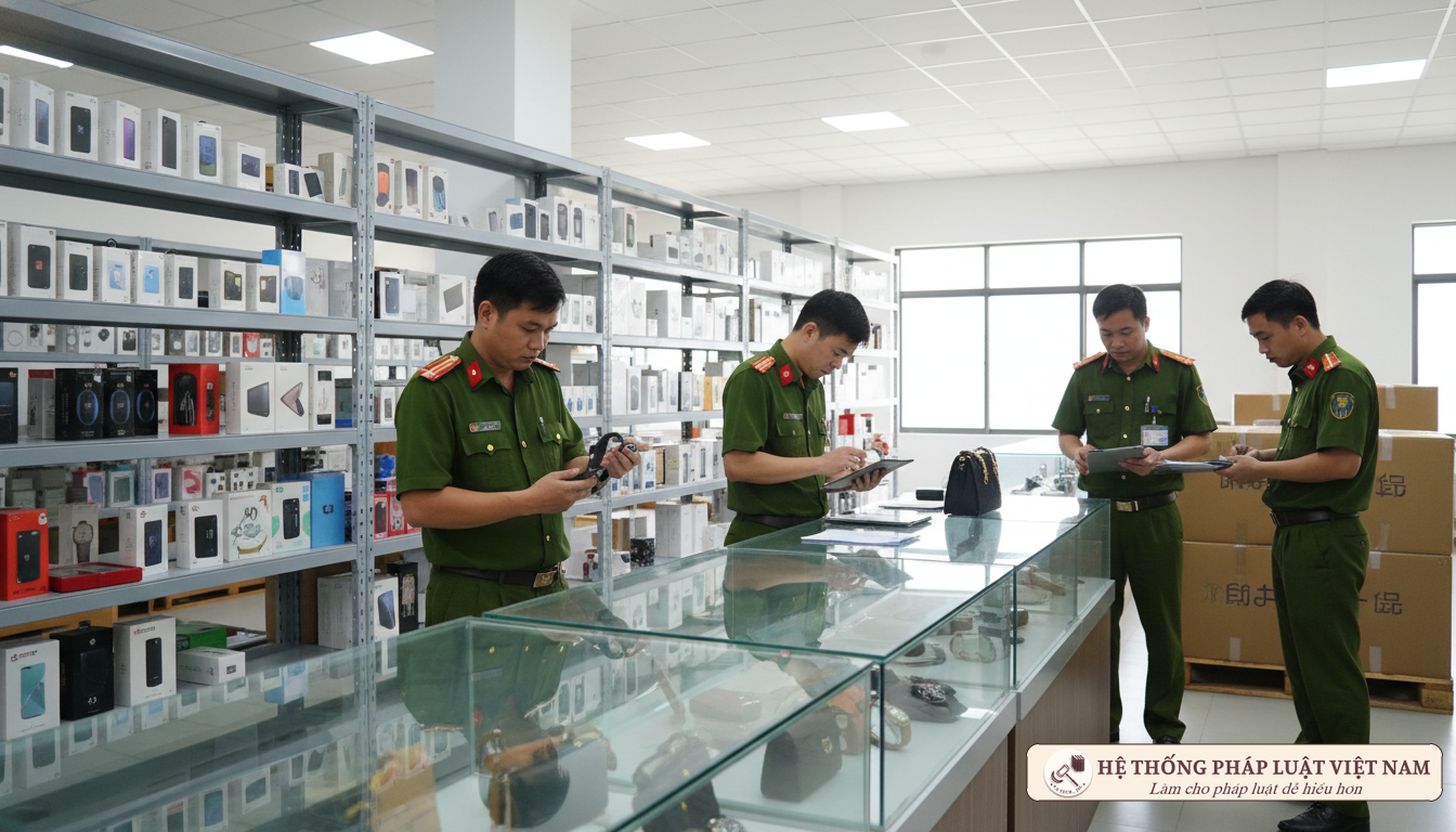 Kiểm tra hàng giả hàng nhái xâm phạm sở hữu trí tuệ