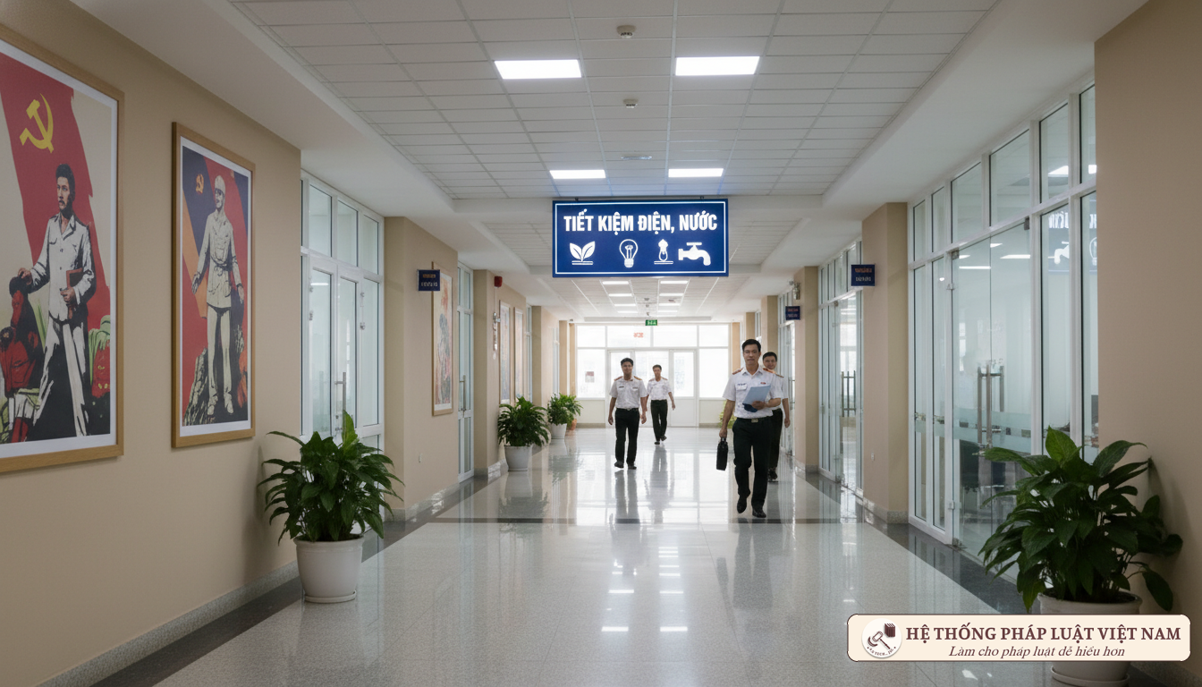 Tiết kiệm điện nước tại công sở