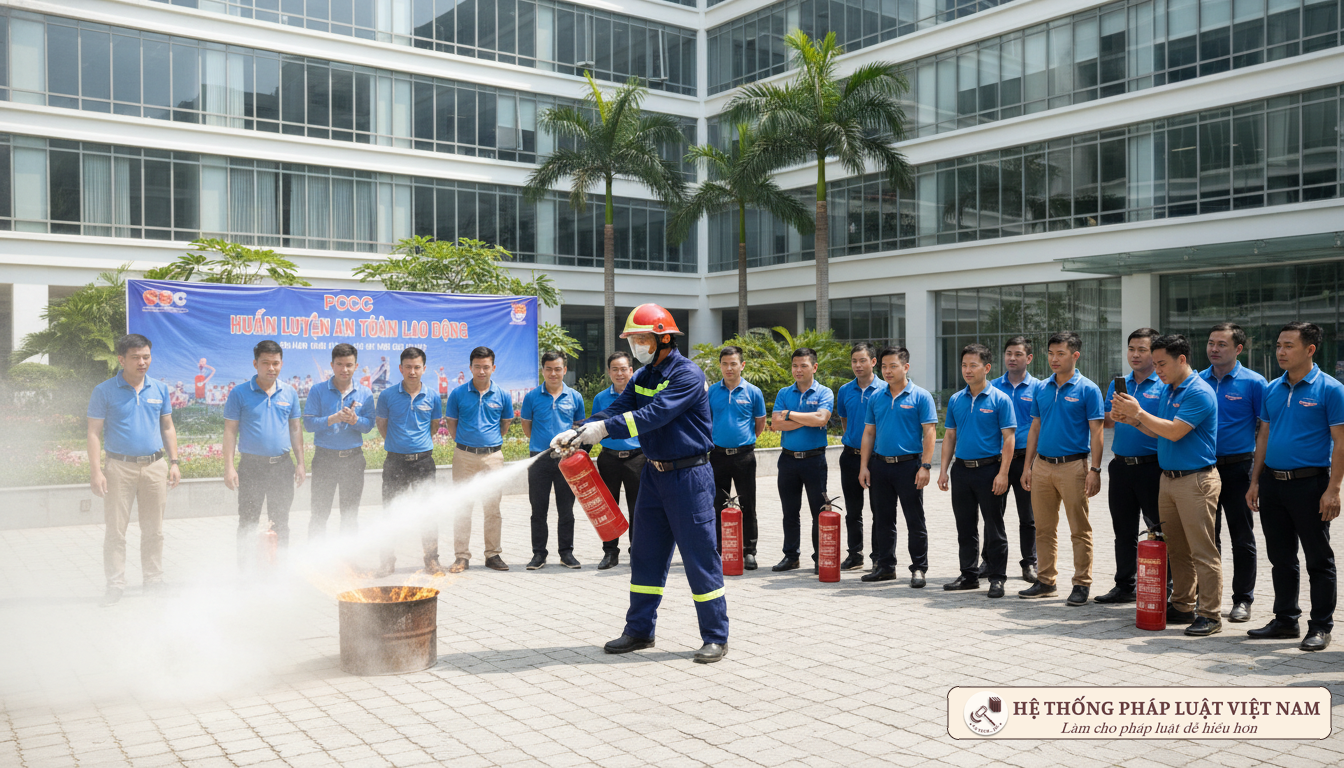 Huấn luyện nghiệp vụ PCCC tại doanh nghiệp