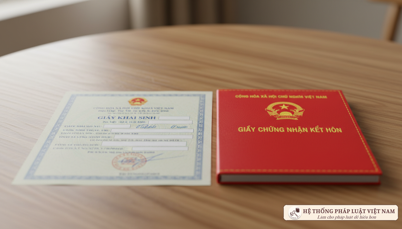 Giấy khai sinh và Giấy chứng nhận kết hôn