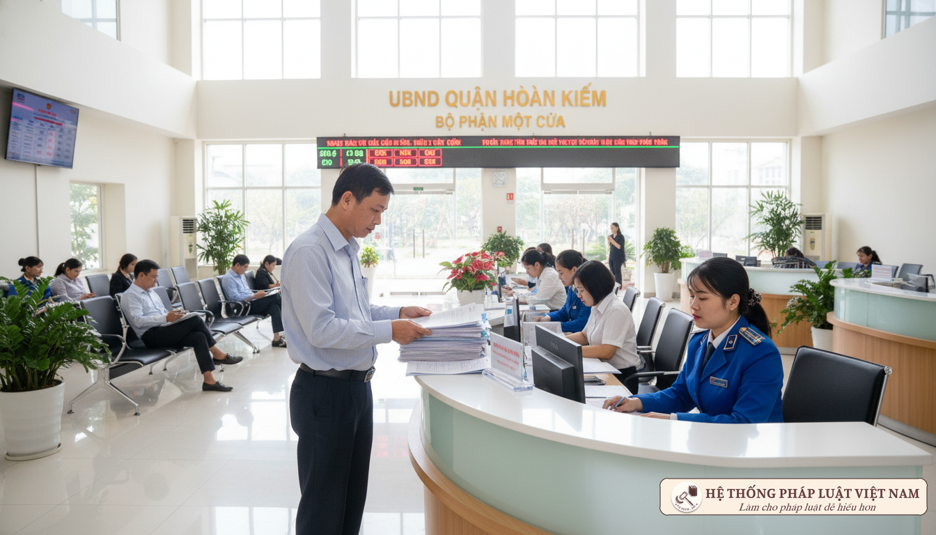 Thủ tục nộp hồ sơ cấp lại sổ đỏ tại bộ phận một cửa