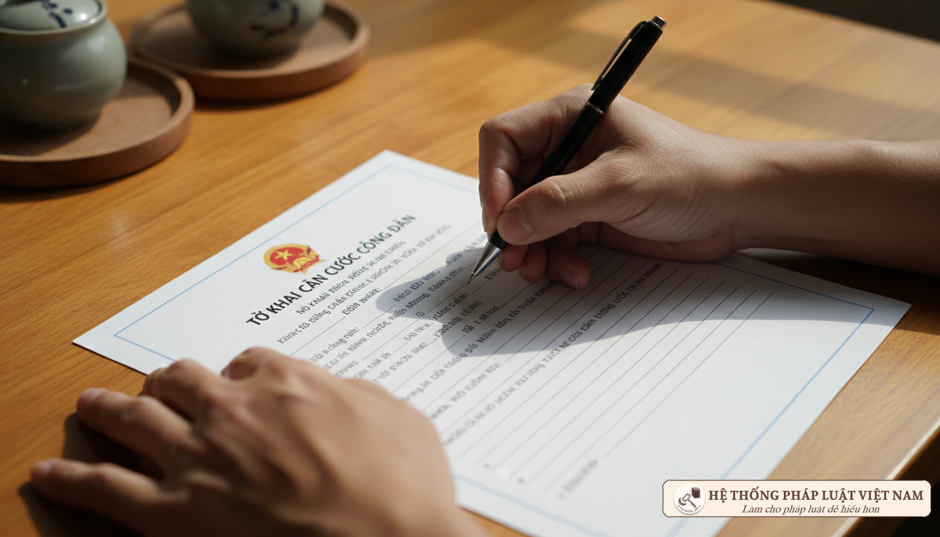 Kê khai thông tin làm thẻ Căn cước công dân