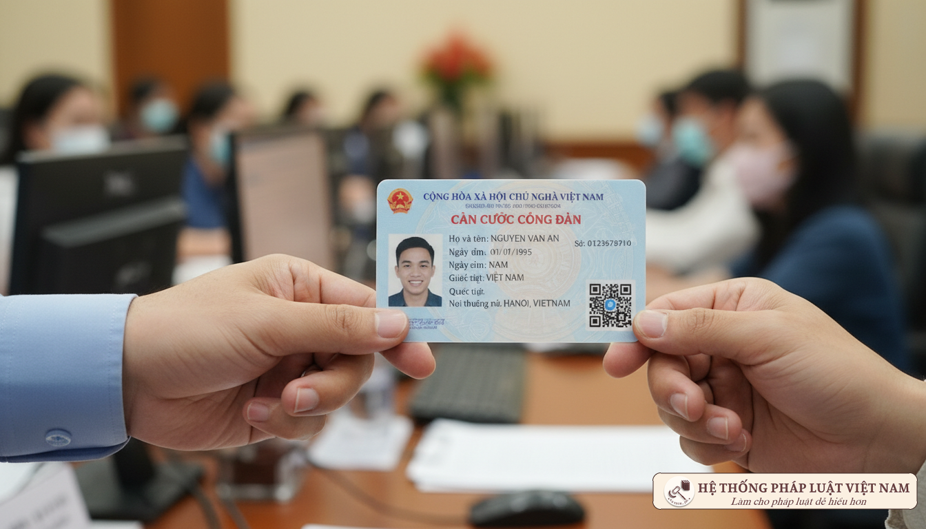 Mẫu thẻ Căn cước công dân năm 2020 Cận cảnh thẻ Căn cước công dân mã vạch năm 2020