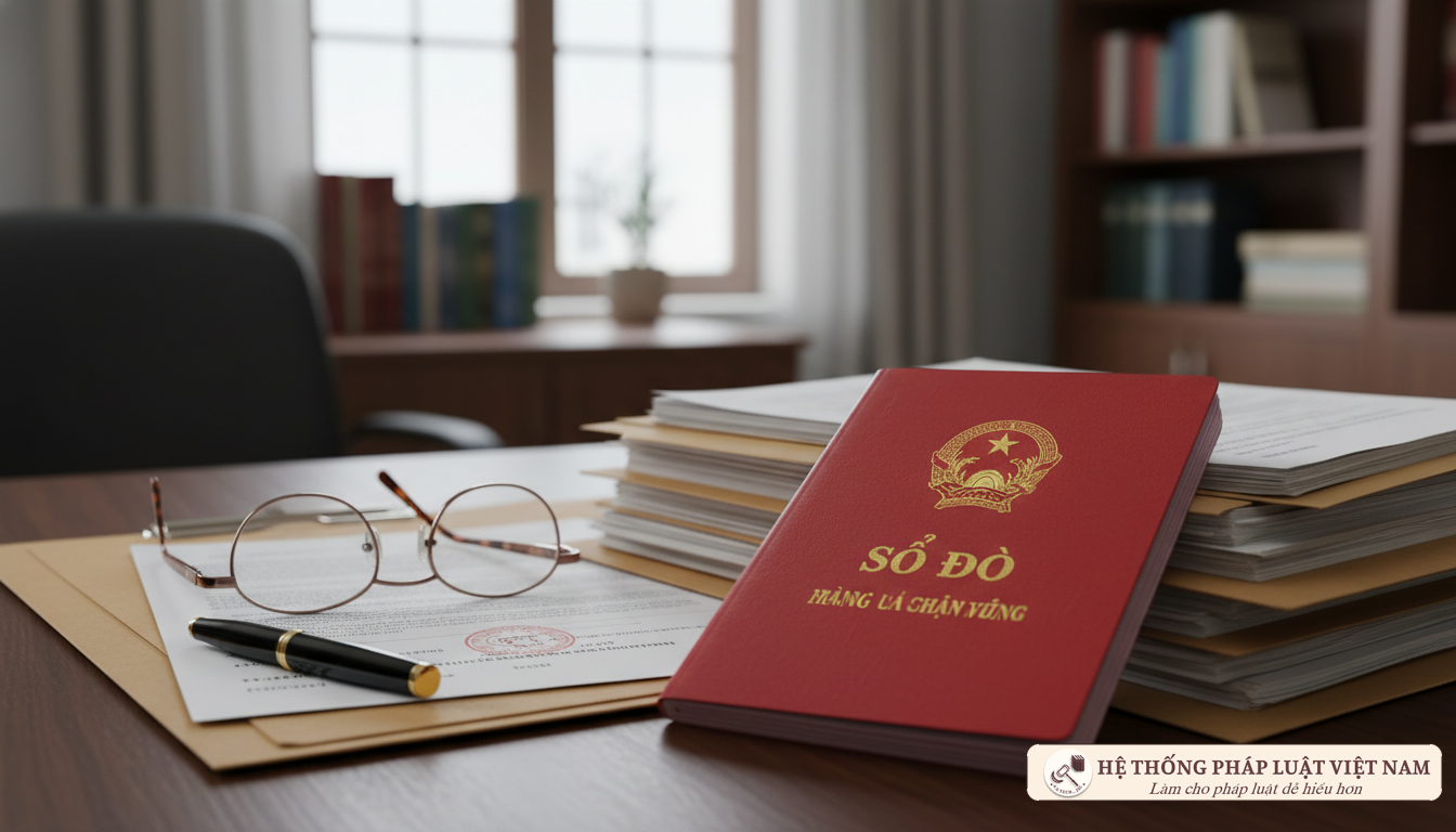 Cận cảnh Sổ đỏ và hồ sơ pháp lý chuyển nhượng nhà đất