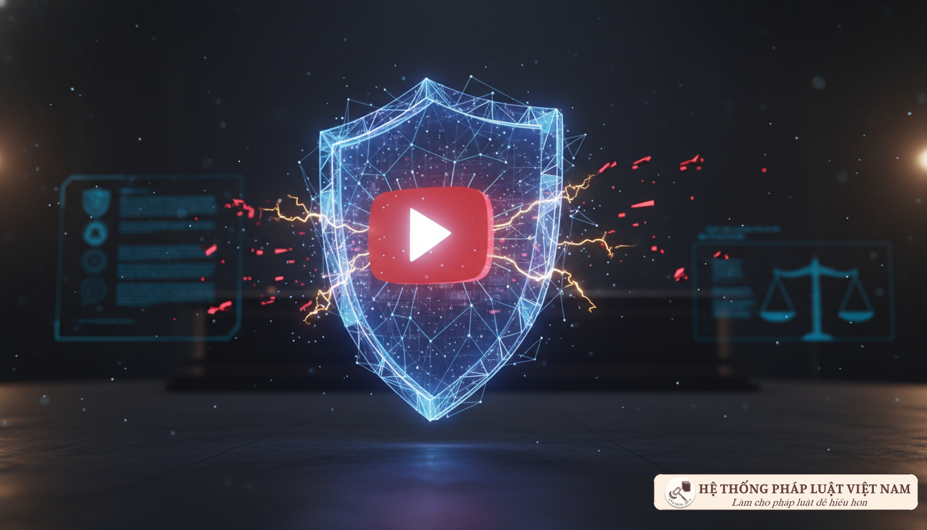 Tấm khiên pháp lý bảo vệ logo YouTube