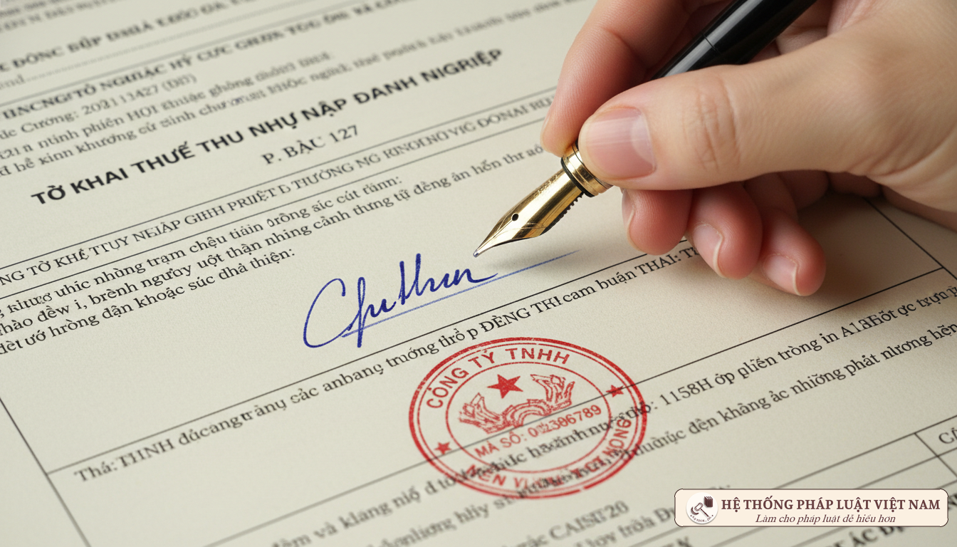 Ký kết chứng từ khấu trừ thuế TNCN