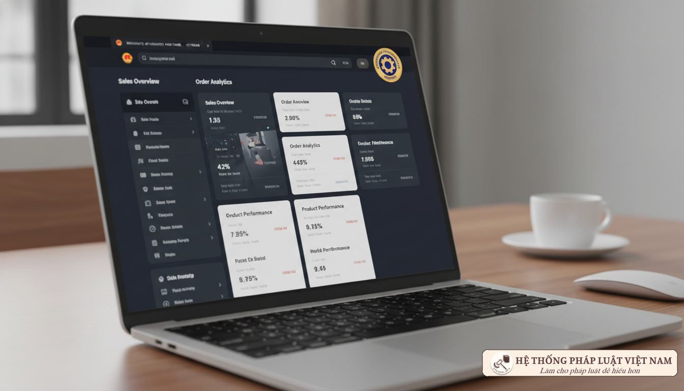 Giao diện quản lý website thương mại điện tử