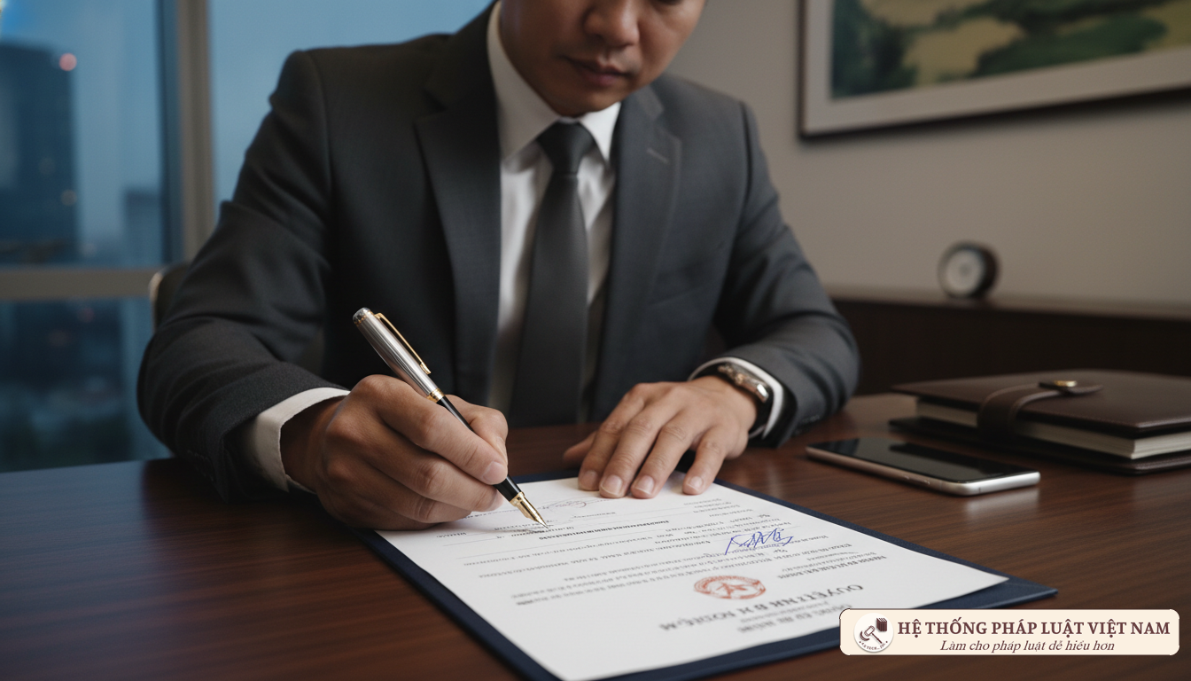 Ký quyết định bổ nhiệm người đứng đầu văn phòng đại diện