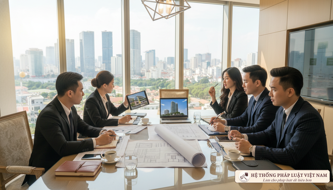 Nhà đầu tư thảo luận hồ sơ dự án