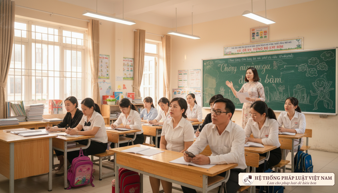 Họp phụ huynh học sinh tiểu học