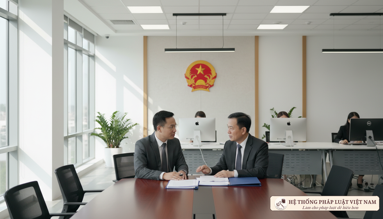 Chủ doanh nghiệp làm việc tại cơ quan hành chính nhà nước