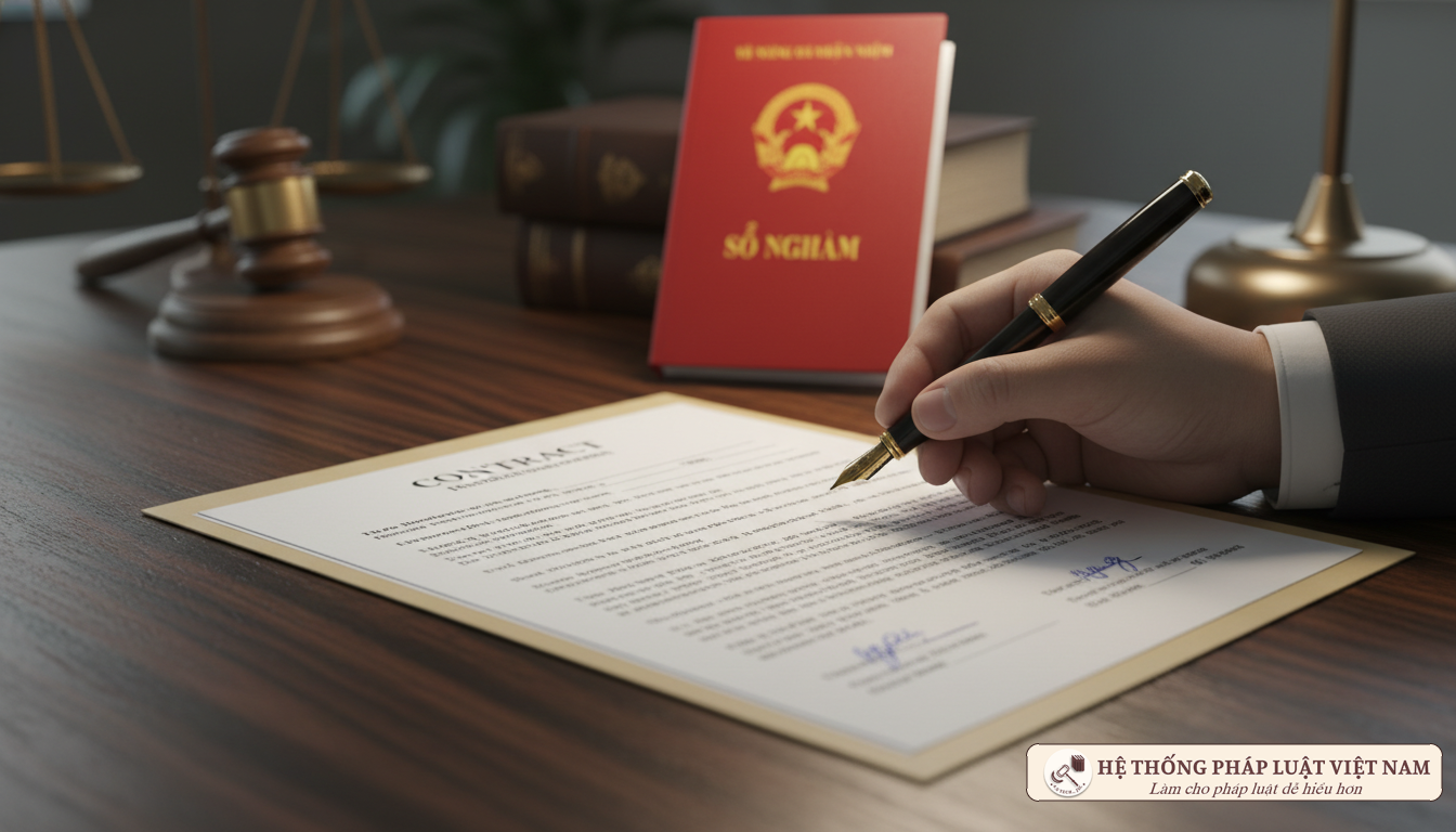 Ký kết hợp đồng chuyển nhượng quyền sử dụng đất 2024