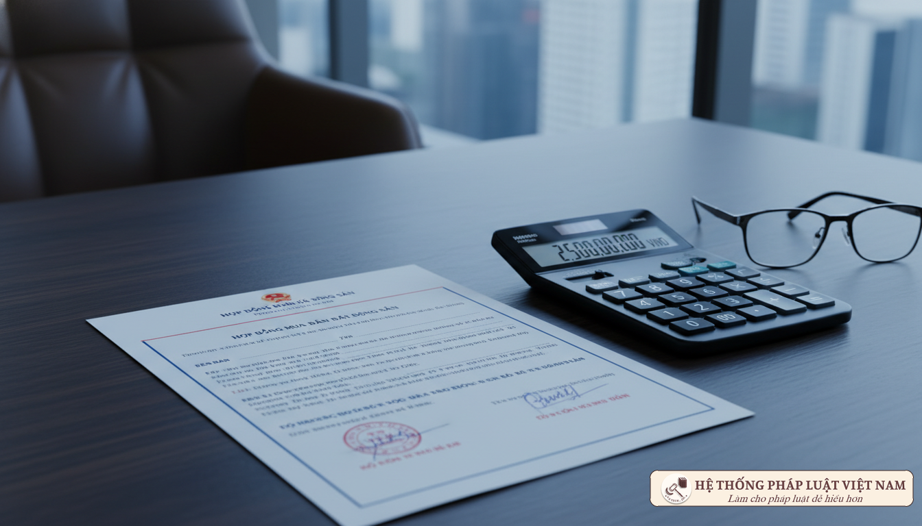 Hợp đồng mua bán nhà đất và thù lao công chứng