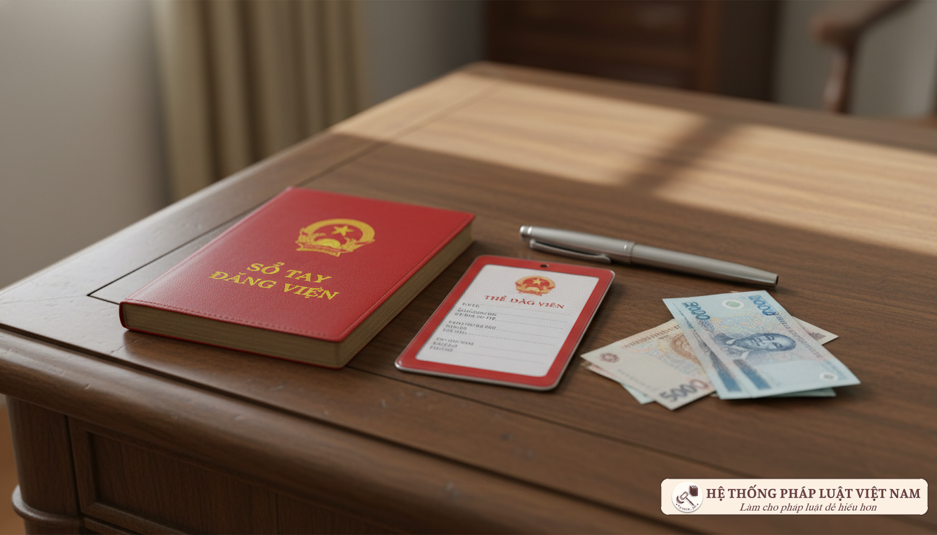 Thẻ Đảng viên và sổ tay Đảng phí