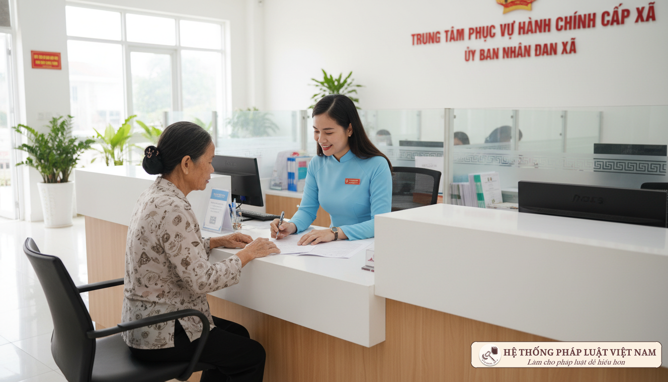Công chức tư pháp hộ tịch hướng dẫn người dân